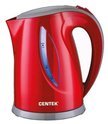 Изображение Электрический чайник CENTEK CT-0053 (2200 Вт/1,8 л /пластик/красный)