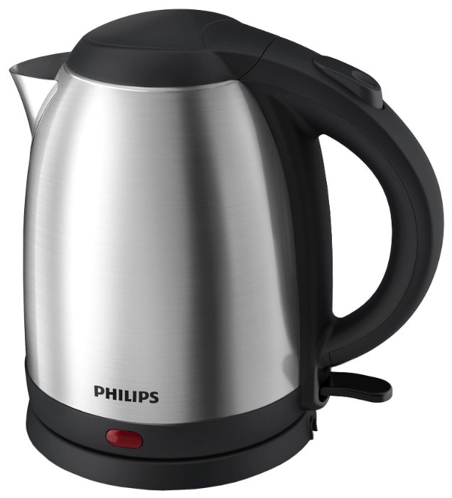 Изображение Электрический чайник Philips HD9306/02 (1800 Вт/1,5 л /металл/черный, серебристый)