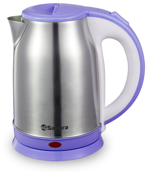 Изображение Электрический чайник Sakura SA-2147P (1800 Вт/1,8 л /металл, пластик/фиолетовый, серебристый)