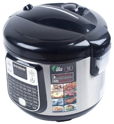 Изображение Мультиварка Endever VITA 95 (1000 Вт/5 л /черный, серебристый)