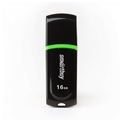 Изображение USB flash SmartBuy Paean,(USB 2.0/16 Гб)-черный ()