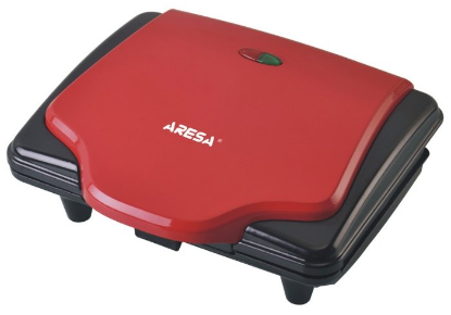 Изображение Вафельница Aresa AR-2801 (700 Вт /красный, черный)