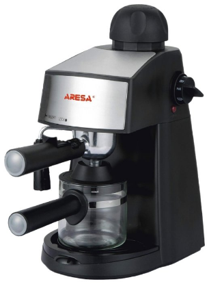 Изображение Кофемашина Aresa AR-1601 (800 Вт /3,5 бар/серебристый, черный)