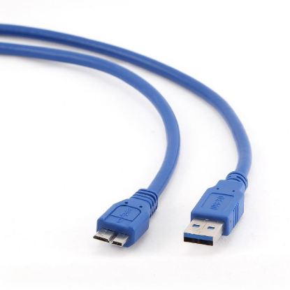 Изображение Кабель соединительный Gembird CCP-MUSB3-AMBM-1 USB 3.0 A micro USB 3.0 B синий 0,3 м