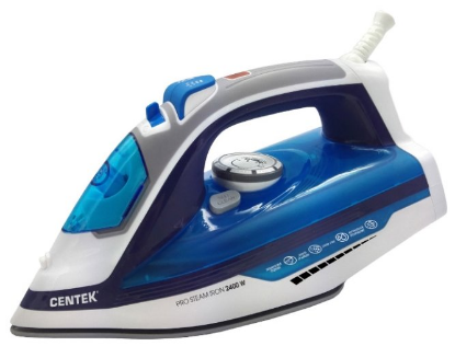 Изображение Утюг CENTEK CT-2350 (2400 Вт/синий, белый)