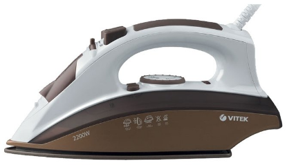 Изображение Утюг VITEK VT-1209BN (2200 Вт/коричневый, белый)