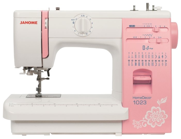 Изображение Швейная машина Janome HomeDecor 1023,розовый, белый