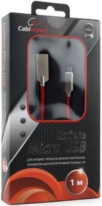 Изображение Кабель соединительный Gembird CC-P-mUSB02R-1M USB 2.0 A Micro USB 2.0 B красный 1 м