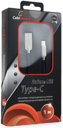 Изображение Кабель соединительный Gembird CC-P-USBC02Bl-1M USB 2.0 A USB 3.0 C синий 1 м