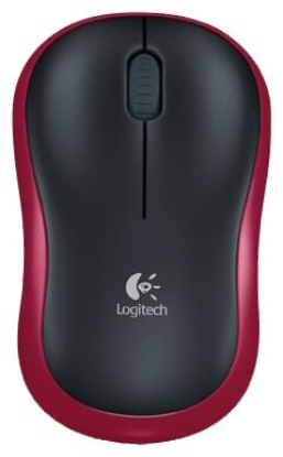 Изображение Мышь Logitech M185 красный