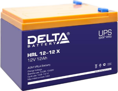 Изображение Аккумулятор для ИБП DELTA HRL 12-12 X