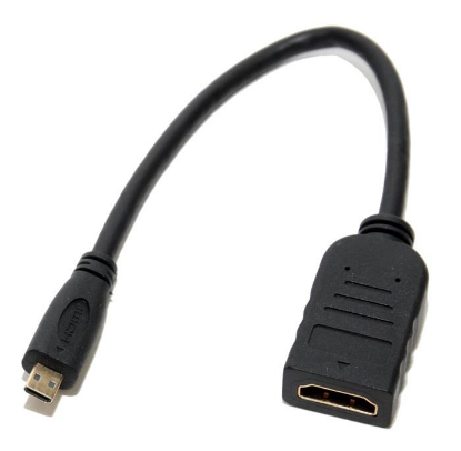 Изображение Переходник 5BITES BC-HDM2AF micro HDMI-HDMI (черный) (0,15 м)