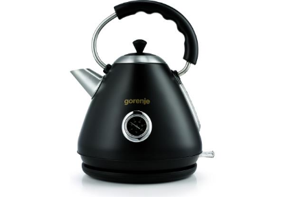 Изображение Электрический чайник Gorenje K17CLBK (2200 Вт/1,7 л /сталь/черный)
