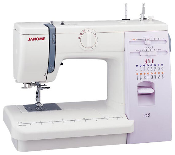 Изображение Швейная машина Janome 5515 белый/голубой,