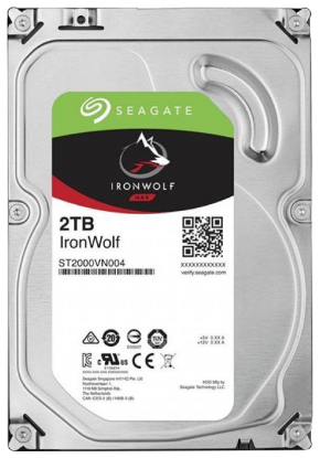 Изображение Жесткий диск 3.5" 2000 ГБ Seagate IronWolf NAS ST2000VN004, 5900 rpm, 64 МБ