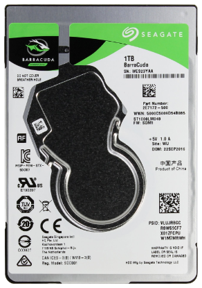 Изображение Жесткий диск 2.5" 1000 ГБ Seagate BarraCuda ST1000LM048, 5400 rpm, 128 МБ