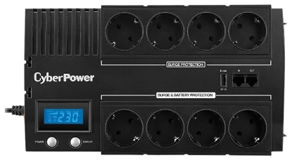 Изображение ИБП CyberPower BR700ELCD (интерактивный 420 Вт  ступенчатая аппроксимация синусоиды)