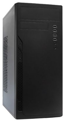 Изображение Корпус Foxline FL-301 (mATX, ATX, черный, 450 Вт)/()