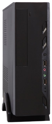 Изображение Корпус ExeGate MI-209 (mATX, Mini-ITX, черный, 450 Вт)/()