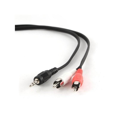 Изображение Кабель соединительный Bion джек3.5 / 2x RCA BNCCA-458 3.5 mm jack-RCA x2 (черный) (1,2 м)