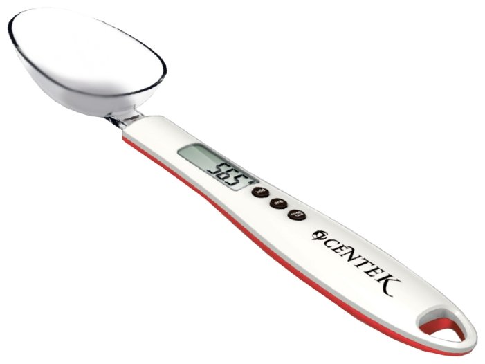 Изображение Весы кухонные CENTEK CT-2460  (красный, белый)
