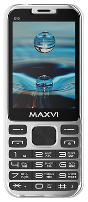 Изображение Мобильный телефон MAXVI X10,серебристый