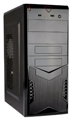 Изображение Корпус ExeGate CP-604 (mATX, ATX, черный, 450 Вт)/()