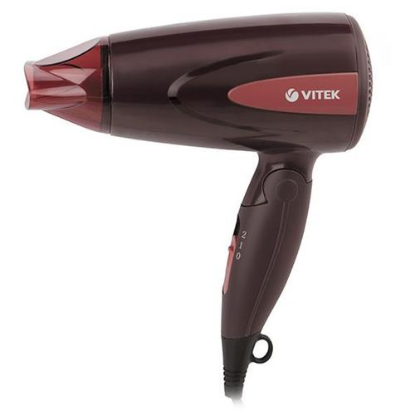 Изображение Компактный фен VITEK VT-2261 BN (1300 Вт /коричневый)