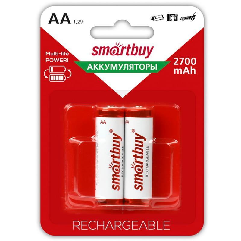 Изображение Аккумулятор SmartBuy AA/2BL (SBBR-2A02BL2700) 2шт/уп (AA (R6,316,LR6) 1,2 В 2700 мА*час Ni-Mh)