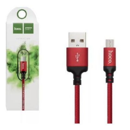 Изображение Кабель соединительный Hoco HC-62851 X14 USB 2.0 A Micro USB 2.0 B красный,черный 1 м