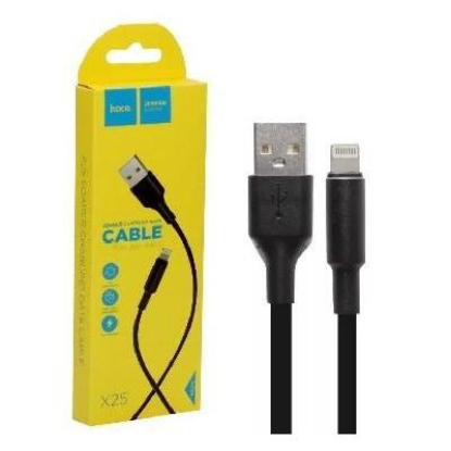 Изображение Кабель соединительный Hoco X25 USB 2.0 A Lightning 8P черный 1 м