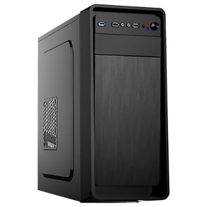 Изображение Корпус ExeGate XP-332 (mATX, ATX, черный, 400 Вт)/()