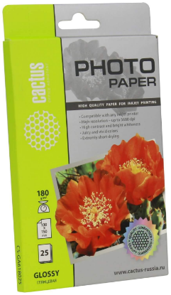 Изображение Фотобумага Cactus CS-GA618025 (100x150 мм глянцевое)