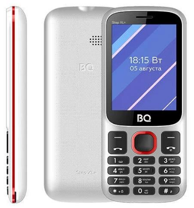 Изображение Мобильный телефон BQ 2820 Step XL+,красный, белый