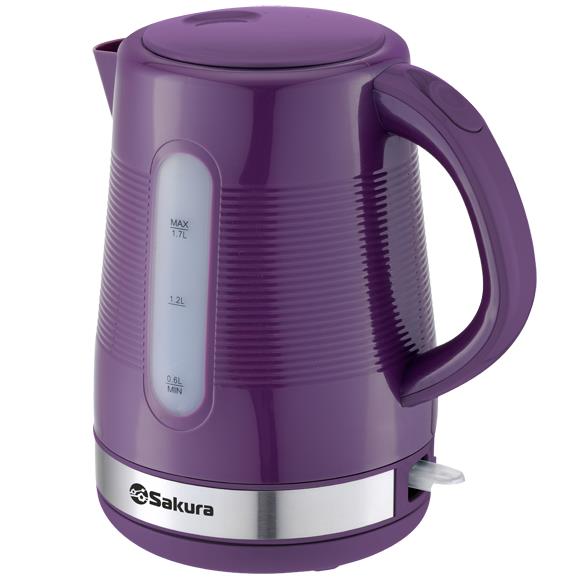 Изображение Электрический чайник Sakura SA-2343P (2200 Вт/1,7 л /пластик/фиолетовый)