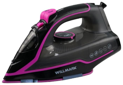 Изображение Утюг Willmark SI-2467СBP (2400 Вт/черный, розовый)