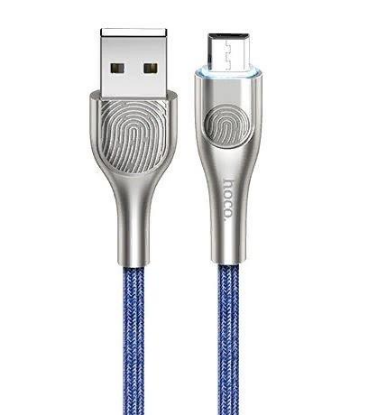 Изображение Кабель соединительный Hoco U59 Enlightenment USB 2.0 A Micro USB 2.0 B синий 1,2 м