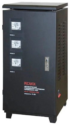 Изображение Стабилизатор Ресанта ACH-15000/3-ЭМ (15 кВт) (электромеханический  15 кВт)