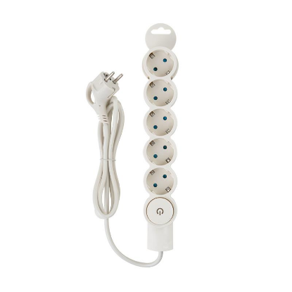 Изображение Сетевой фильтр Duwi 32570 3 1,5 м, слоновая кость