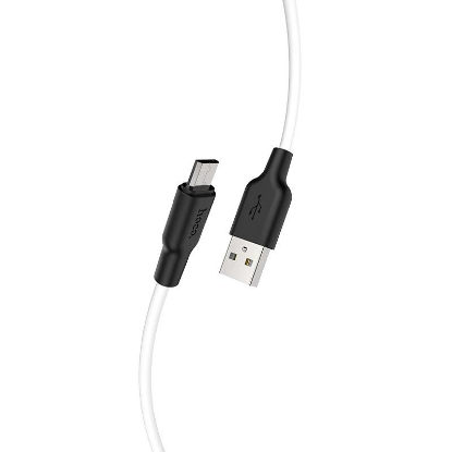 Изображение Кабель соединительный Hoco X21 Plus USB 2.0 A Micro USB 2.0 B белый, черный 1 м