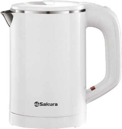 Изображение Электрический чайник Sakura SA-2158W (1000 Вт/0,6 л /пластик/белый)