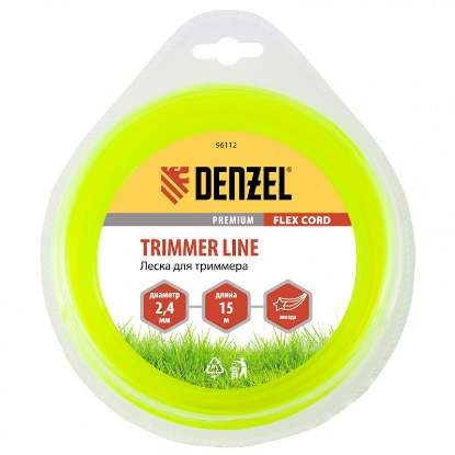 Изображение Леска для триммера Denzel FLEX CORD 96112