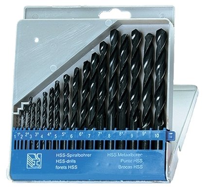 Изображение Набор сверл по металлу Sparta 723705 19 шт