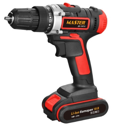 Изображение Шуроповерт MASTER ДА-18/2 Li (40 Н·м//Li-Ion/2 А.ч/18 В) ()