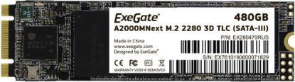 Изображение SSD диск ExeGate Next A2000M 480 Гб 2280 (EX280470RUS)