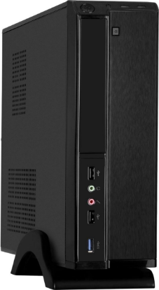 Изображение Корпус ExeGate MI-207U-M400 (Mini-ITX, Mini-DTX, черный, 400 Вт)/(EX288782RUS)