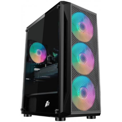 Изображение Корпус 1STPLAYER FIREBASE X5 (mATX, ATX, черный, без БП)/(X5-3G6P-1G6)