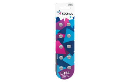 Изображение Батарейка Космос G10 (LR54)_10BL (LR54 (LR1130,V10GA,AG10,G10) 1,5 В  щелочная (алкалиновая))