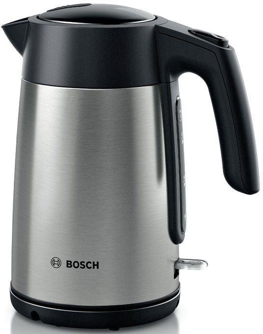 Изображение Электрический чайник Bosch TWK 7L460 (2400 Вт/1,7 л /нержавеющая сталь/сталь, черный)