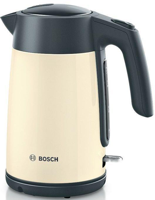 Изображение Электрический чайник Bosch TWK 7L467 (2400 Вт/1,7 л /нержавеющая сталь/бежевый)